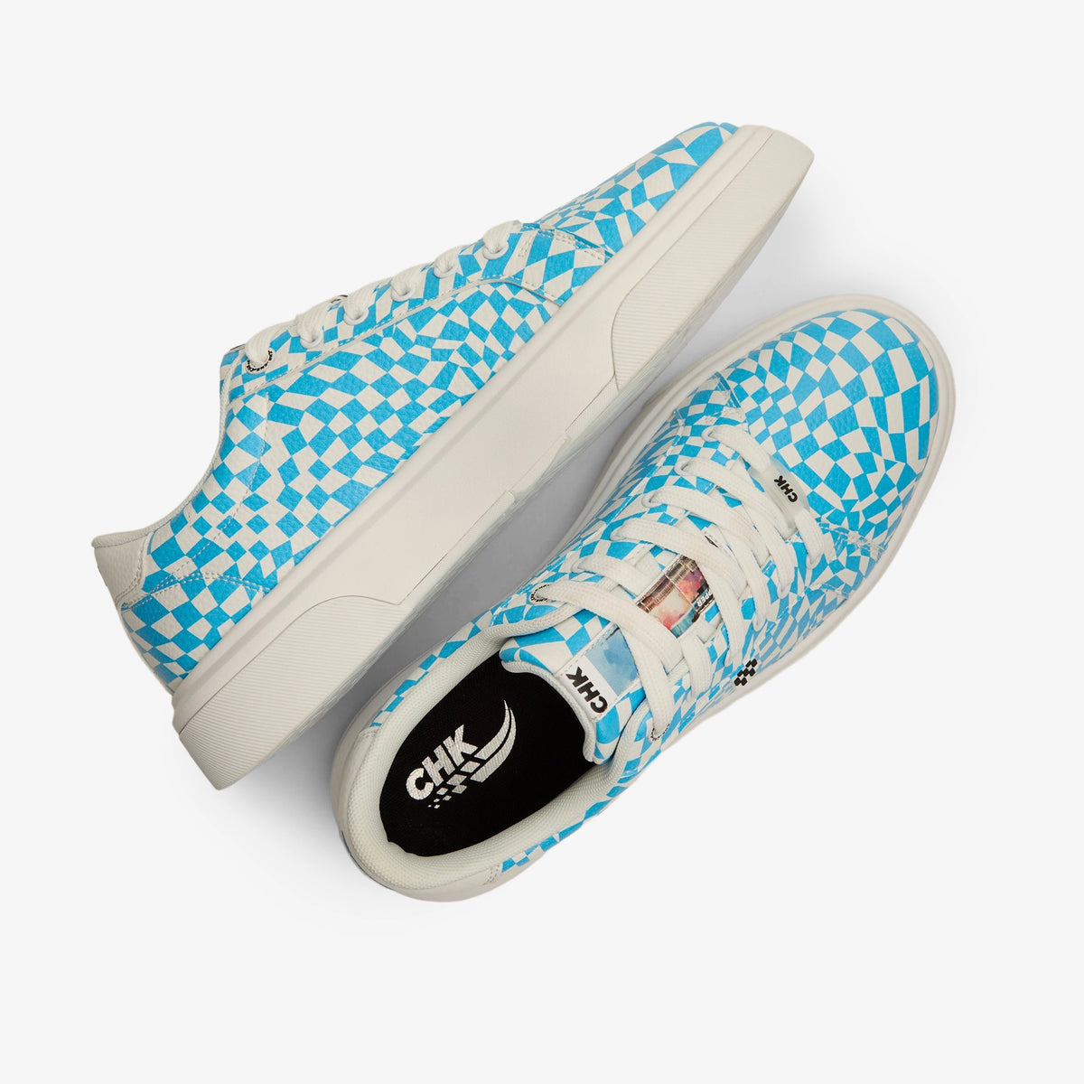 CITY HOPPER CHECKERED BLUE LOW