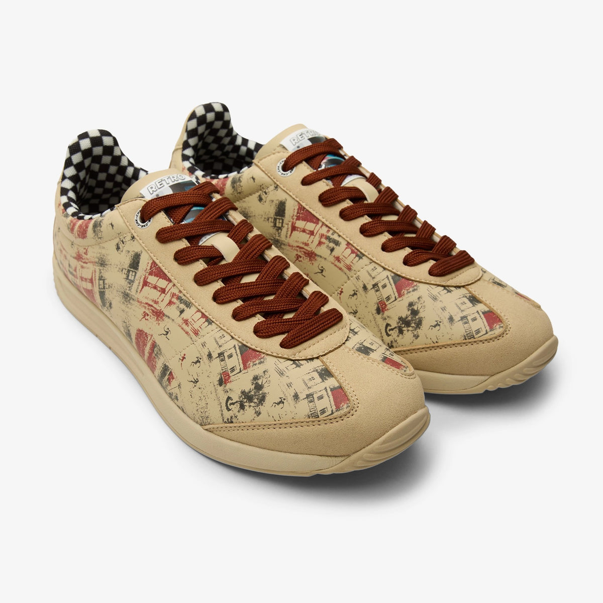RETRO BEIGE GRAFFITI