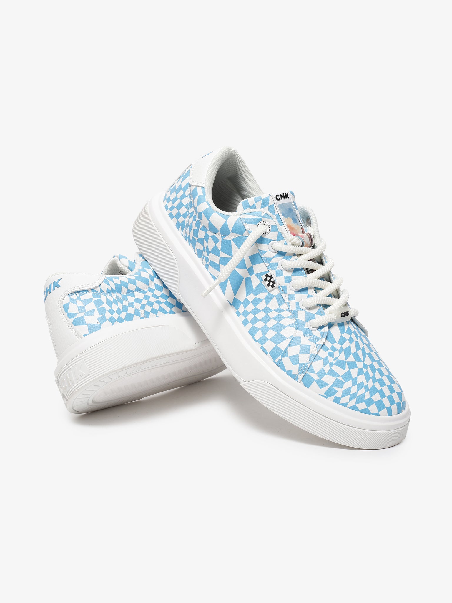 City Hopper Checkered Blue Low