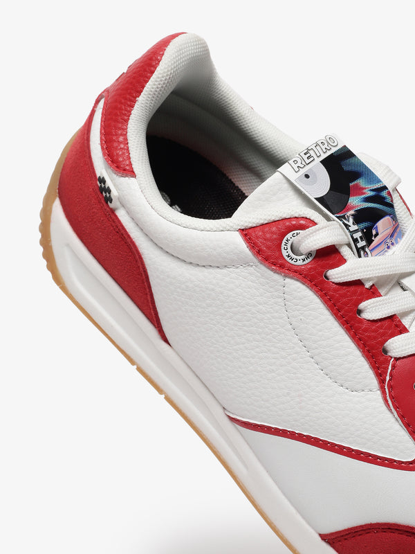Retro White Red