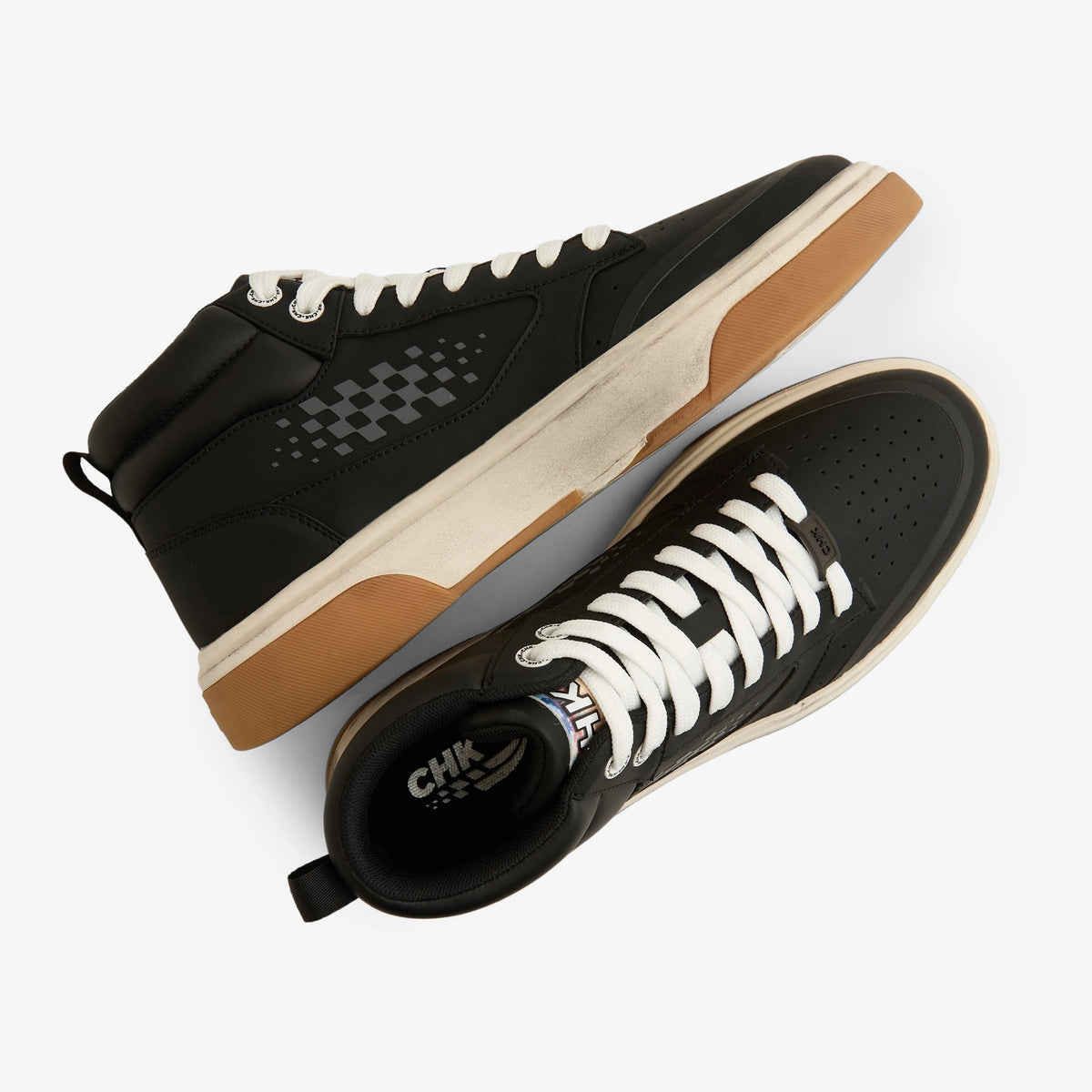 CITY HOPPER BLACK CHECKERED PRINT MID